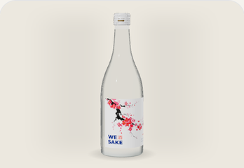 The WESAKE Sakura Junmai Ginjo 720 mL bottle